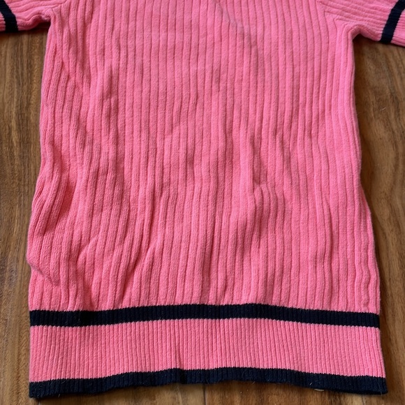 BEA CLASSICS SALMON &  BLACK SWEATER - Picture 5 of 9